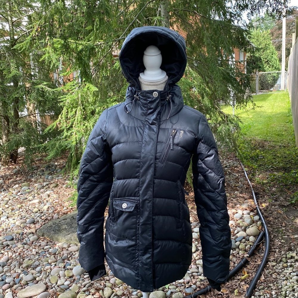 Lole Down Feather Puffer Graphite Jacket Xs​​​​​​​​​​​​